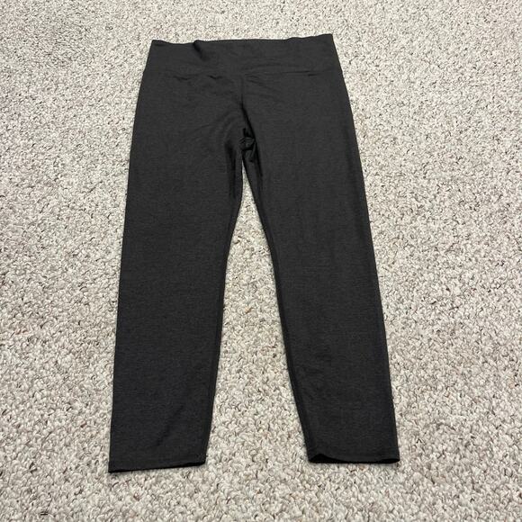 Vuori Clean Elevation Leggings Olive Green Sz XL Womens Crop 23" Inseam Active